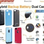 Promate Blue i5 Hybrid Backup battery Dual case