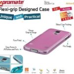 Promate Pink Akton S5 flexiGrip Protective Shell Case