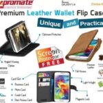 Promate Zimba S5 Bookcover case Colour : Brown