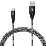 Ezra USB-A to iPhone 3A 1 Meter Fast Charging Black Braided Cable