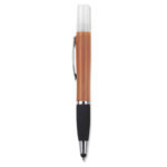 Geeko 3-in-1 Sanitizer Spray Stylus and Blue Ink Pen Orange