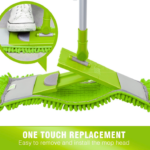 Kleaner Microfiber Extendable Flat Mop Lime Green