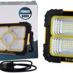 Solarix Orange Solar 30W Portable Rechargeable LED Light