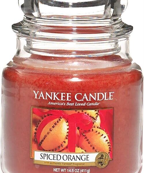 Yankee Candle Spiced Orange Medium Jar Retail Box No