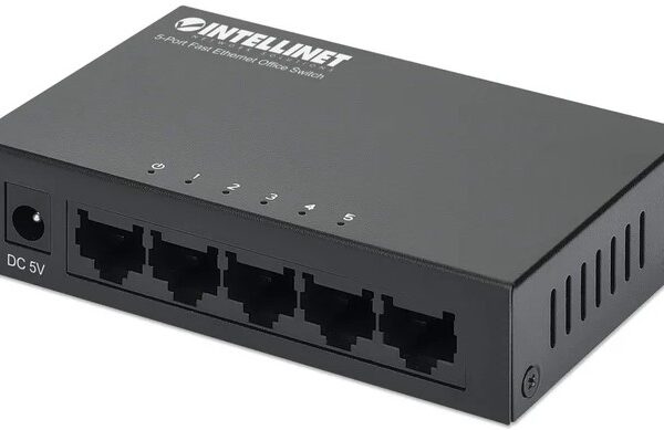 Intellinet 5-Port Fast Ethernet Office Switch Metal case