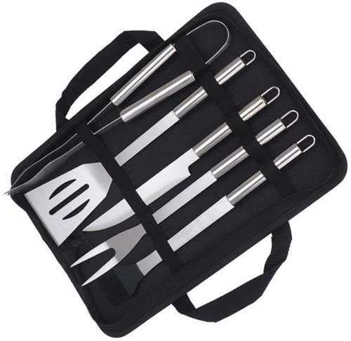 Casey 5pc Stainless Steel Handle Braai Set