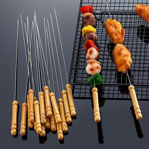 Casey 12 Piece Stainless Steel 30cm Length BBQ Kebab