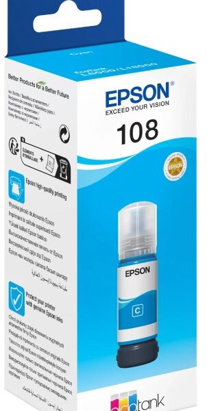 Epson 108 EcoTank 70Ml Ink Cyan Bottle