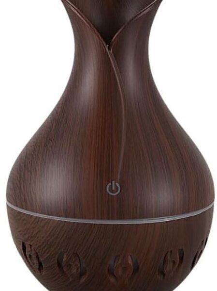 Casey Ultrasonic Aroma Humidifier Dark Hollow Wood Grain