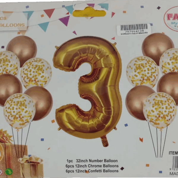 Casey 13pc Gold and White Balloon Set Nr.3