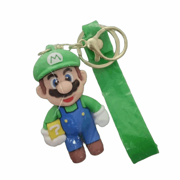 Casey Green Luigi Character Key Chain