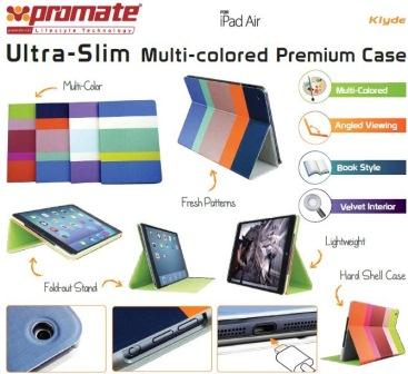 Promate Klyde-Ultra-Slim Multi-colored Premium Case