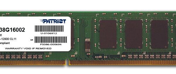 Patriot PSD38G16002 UDIMM SR 8GB Memory Module