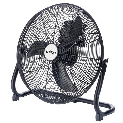 Salton High Velocity 40cm Black Floor Fan
