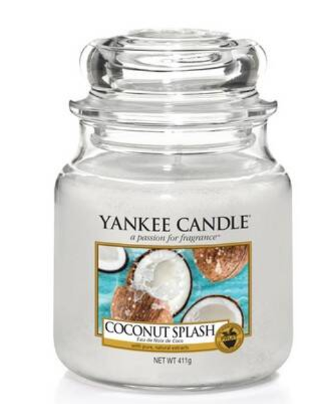 Yankee Candle Coconut Splash Medium Jar Retail Box No