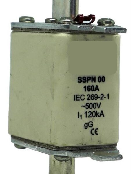 Solarix 500V 160A NH00 Ceramic Din Fuse