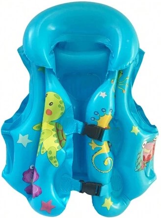 Casey Kids Small Inflatable Swimming Vest  Blue