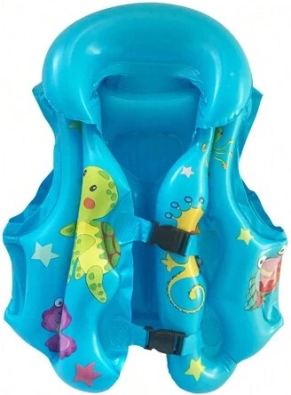 Casey Kids Medium Inflatable Swimming Vest Blue