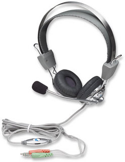 Manhattan Stereo Headset with Microphone & volume