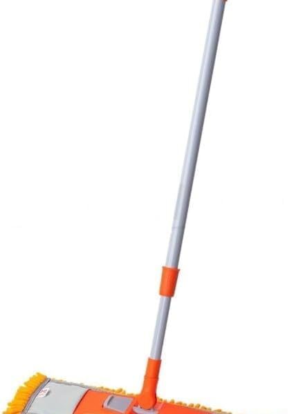 Kleaner Microfibe Extendable Flat Mop Orange