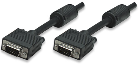 Manhattan Black 7.5m  SVGA Monitor Cable