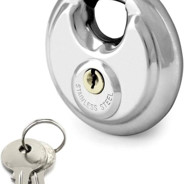 Noble 70mm Stainless Steel Disc Padlock