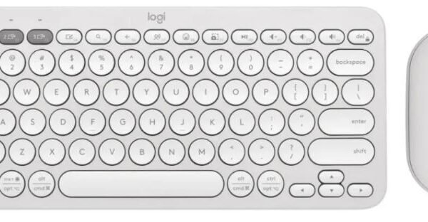 Logitech Pebble 2 Keyboard & Mouse Combo - White