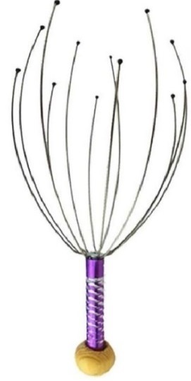 Casey Purple 12 Fingers Head And Scalp Hand Held