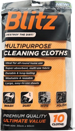 Tevo Blitz 10 Pack Premium Cloths