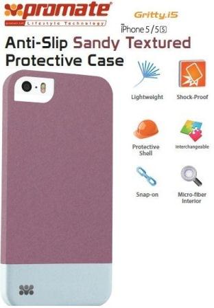 Promate Maroon Gritty iPhone 5 Anti