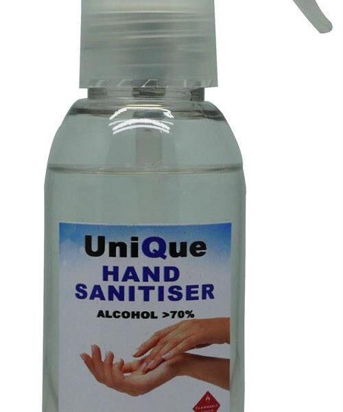 UniQue 125ml Hand Sanitiser Spray Bottle