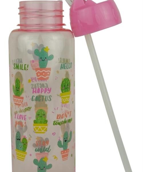 Casey FlipTop 1 Litre Plastic Water Bottle Pink