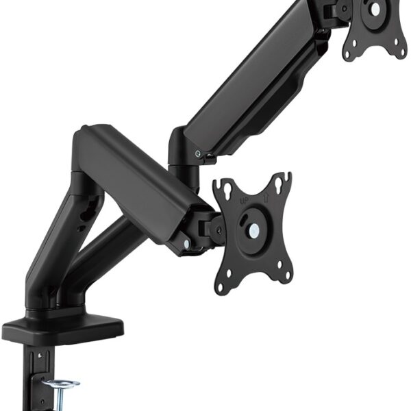 Unimount Spring Assisted Dual Arm Monitor Stand