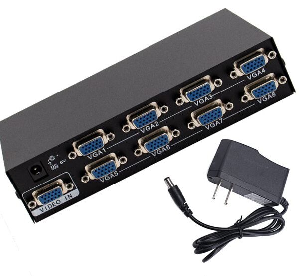 UniQue VGA 8 Port Splitter Adapter
