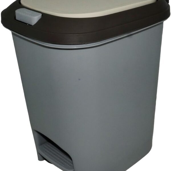 Casey 20 Litre Step On Pedal Waste Bin Grey