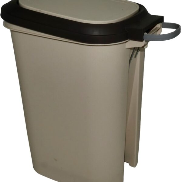 Casey 15 Litre Step On Pedal Waste Bin Beige And