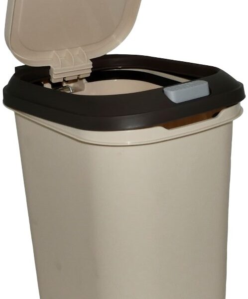 Casey 10 Litre Step On Pedal Waste Bin Beige And