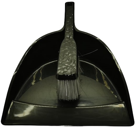 Casey Handheld Dust Pan And Brush Set Black
