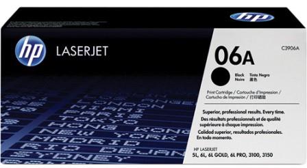HP 06A C3906A Black LaserJet Black Toner