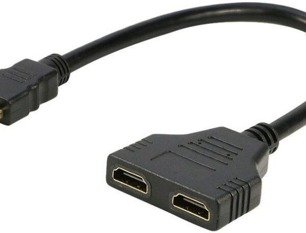 UniQue Male HDMI To Female Dual HDMI Splitter