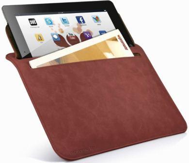 Promate Brown iSleeve.2 iPad premium protective