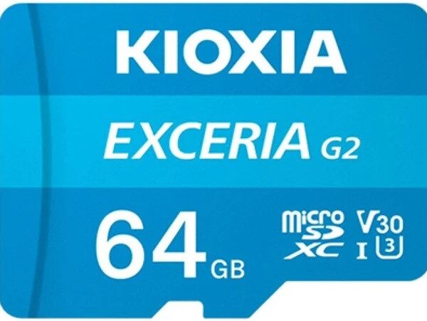 Kioxia Exceria G2 MicroSDXC 64GB Memory Card