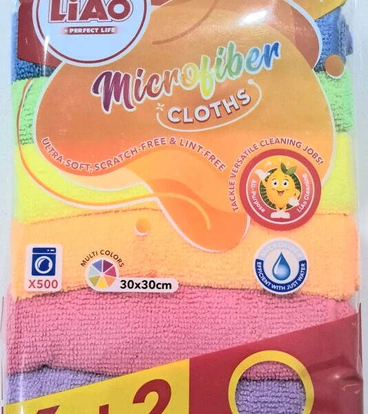 Casey 8 Pack Microfiber 30x30cm Assorted Cleaning