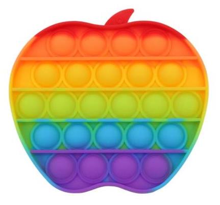 Sceedo Pop It Bubble Apple Fidget  Rainbow