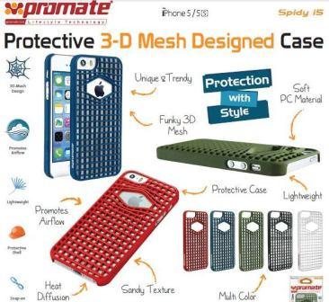 Promate Black Spidyi5 iPhone 5 Mesh Designed