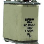 Solarix 500V 160A NH00 Ceramic Din Fuse