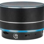 Manhattan Black Metallic LED Bluetooth Speaker