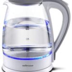 Mellerware 360 Degree 1.8L Glass White Cordless Kettle