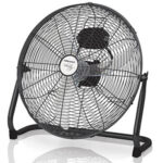 Mellerware Steel Black Hi Velocity 40cm 3 Speed Floor Fan