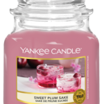 Yankee Candle Sweet Plum Sake Medium Jar Retail Box No